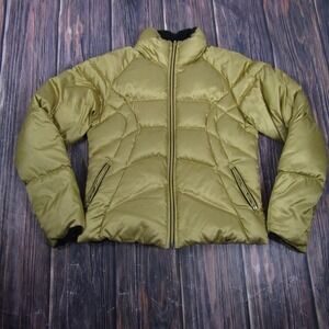 Nike Jacket Youth Medium 8-10 Green Down Puffer Full Zip Winter Coat Insulated